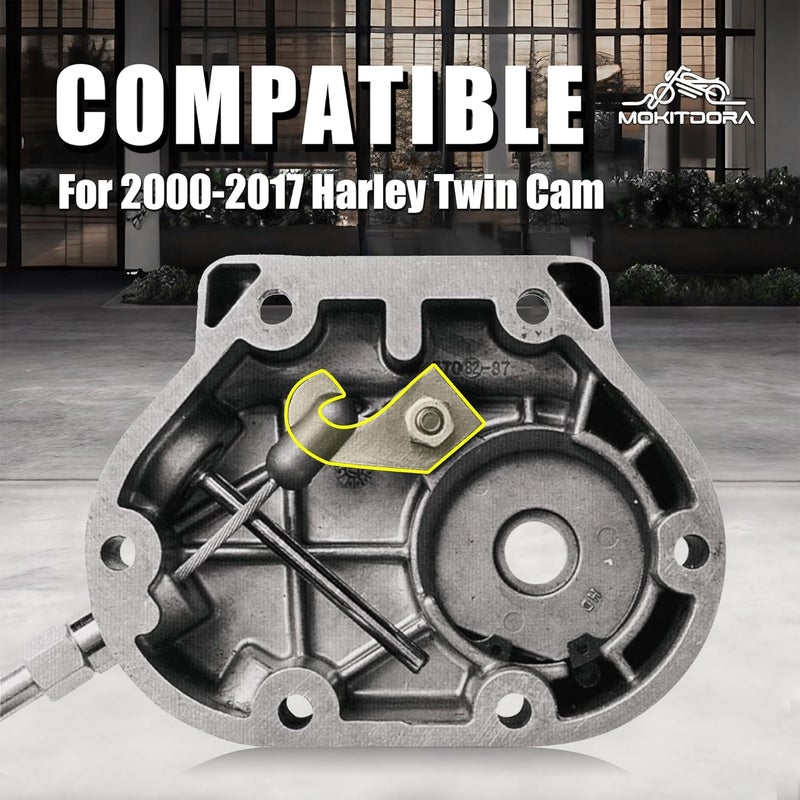 MoKitDora Twin Cam Easy Pull Clutch Kit for Harley 2000-2017 Softail Standard Heritage Dyna Fat Bob Super Glide Touring Electra Street Road Glide King - Image 2